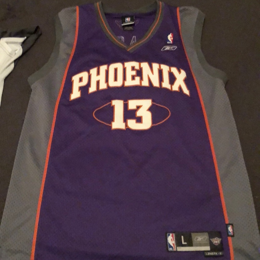 Reebok Phoenix suns S. Nash basketball jersey L